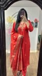 Red Handwork Kurti (1)